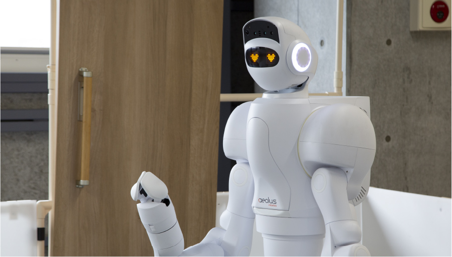 北海道に1台しかない最新の見守り支援ロボット